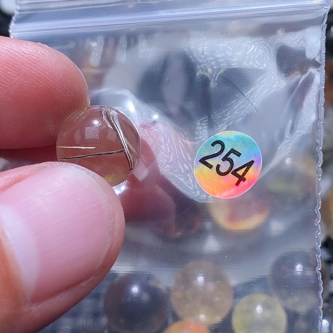 欢***子手链未镶嵌发晶天然水晶