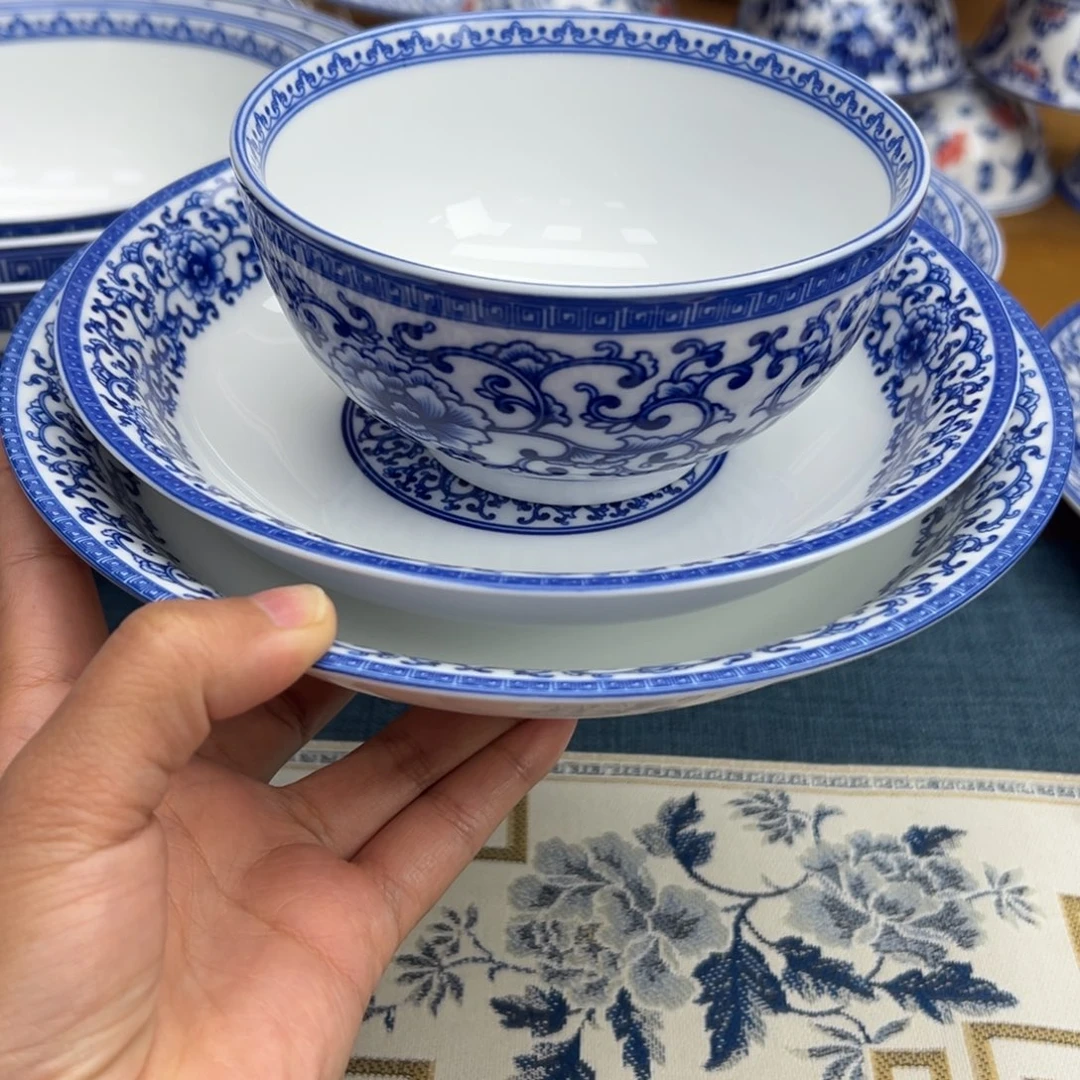 白瓷5罗汉碗8个 7深盘4个 8深盘4个