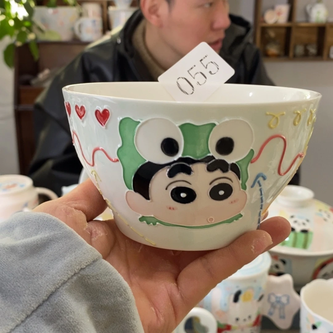瓷片景德镇釉下彩手绘