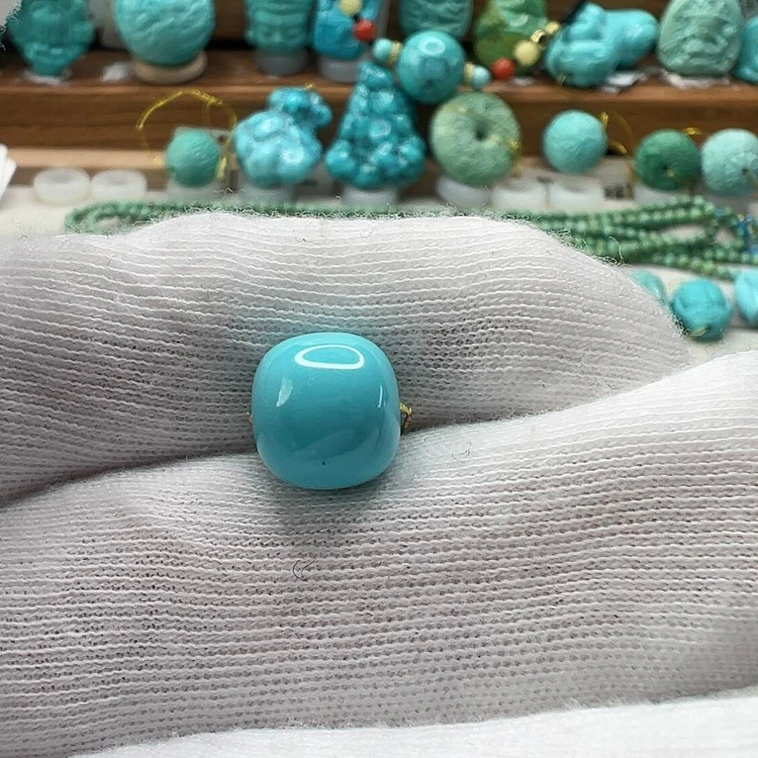 绿松石老型珠 未镶嵌