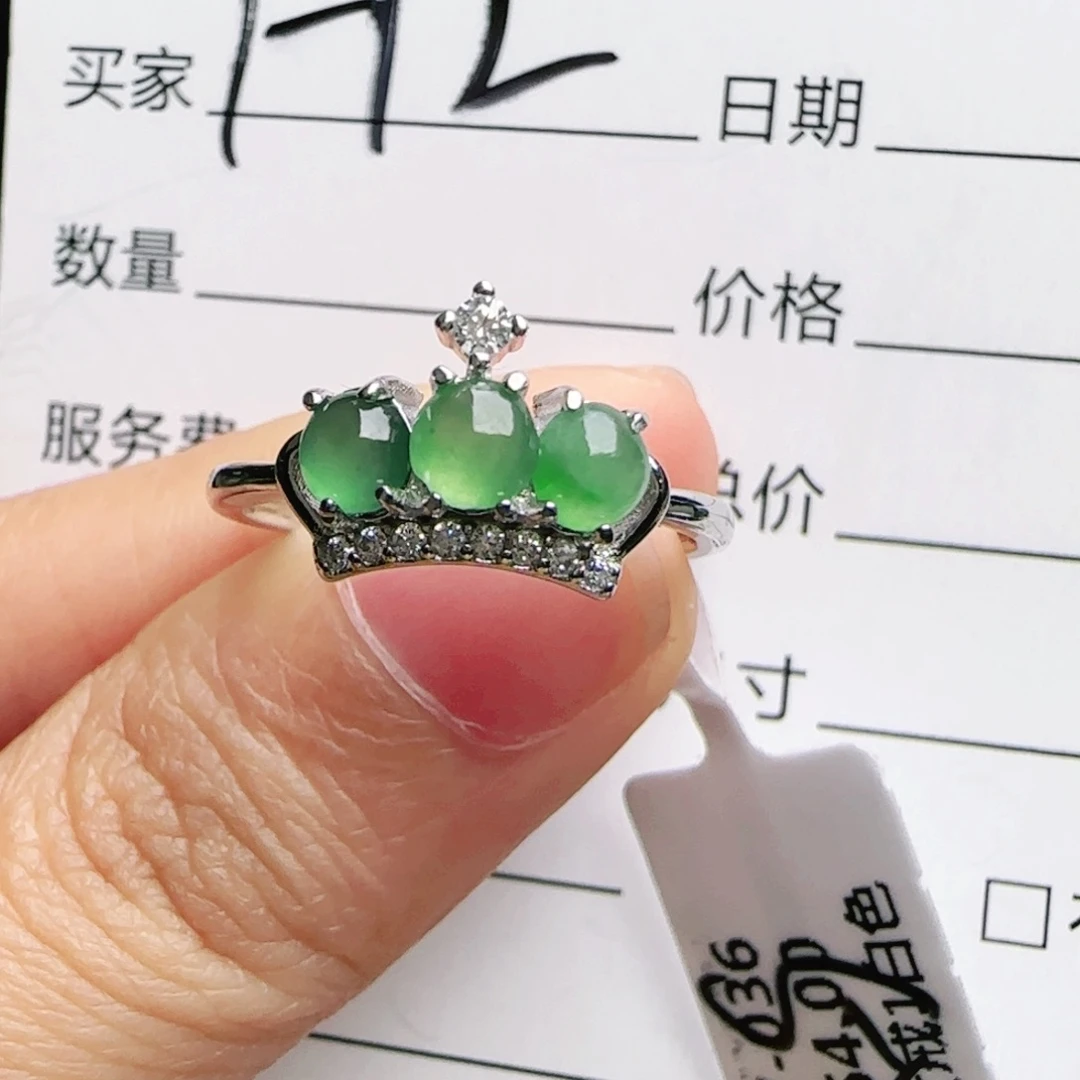 银S925镶嵌手链翡翠