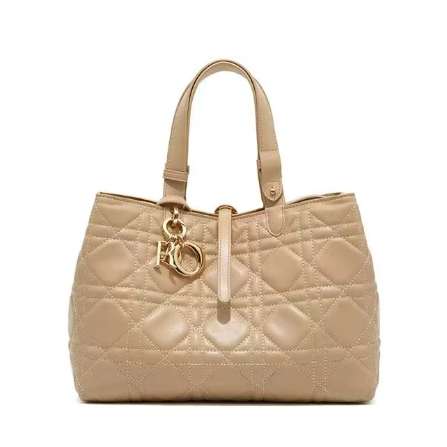 【A43】高级感菱格手提包  DD经典设计 百搭时尚大容量女包