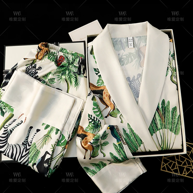 100%桑蚕丝女士真丝睡衣高级感轻奢家居服送妈妈婆婆母亲节礼物