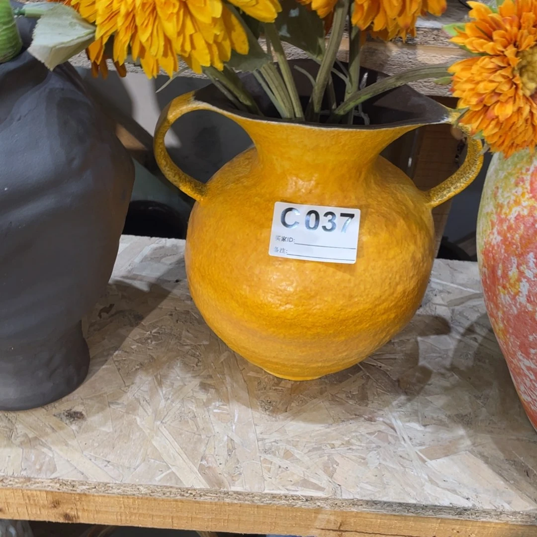 紫砂花瓶景德镇陶瓷艺术