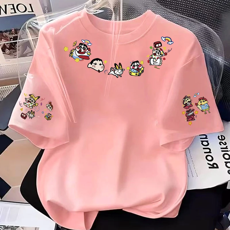 【6-4彩】2025纯棉男女同款纯棉T恤短袖t恤男女夏季ins潮牌潮