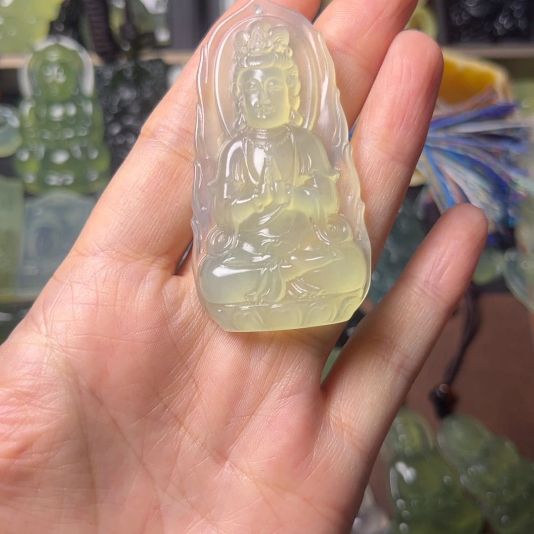 蛇纹石玉未镶嵌吊坠(不含链)