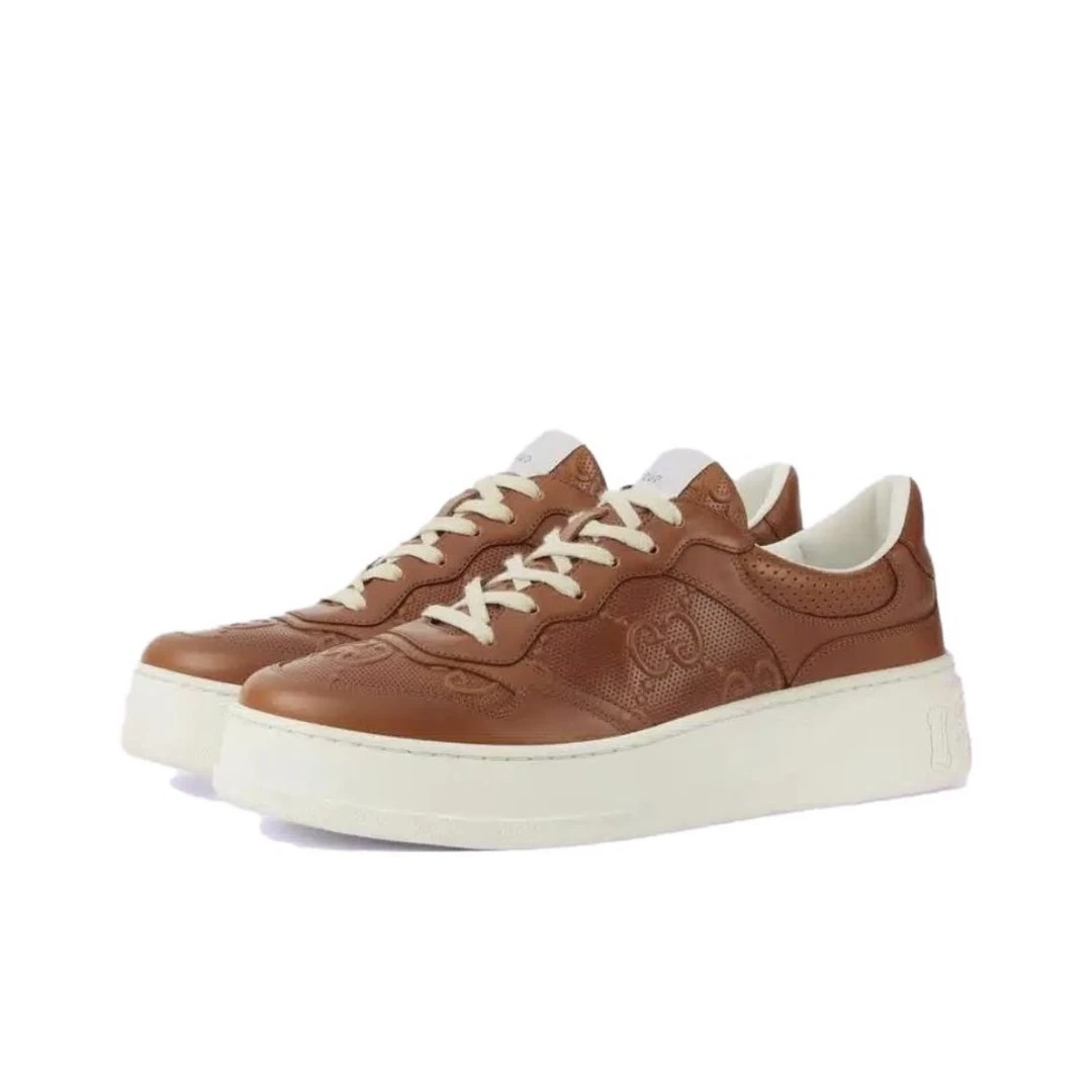 全新未使用 GUCCI/古驰 全新闲置古驰Gucci饼干鞋棕色