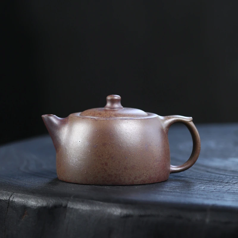 大吉羊柴烧 宜兴紫砂壶手工制茶壶 原矿本山绿泥天际180ml庄杰