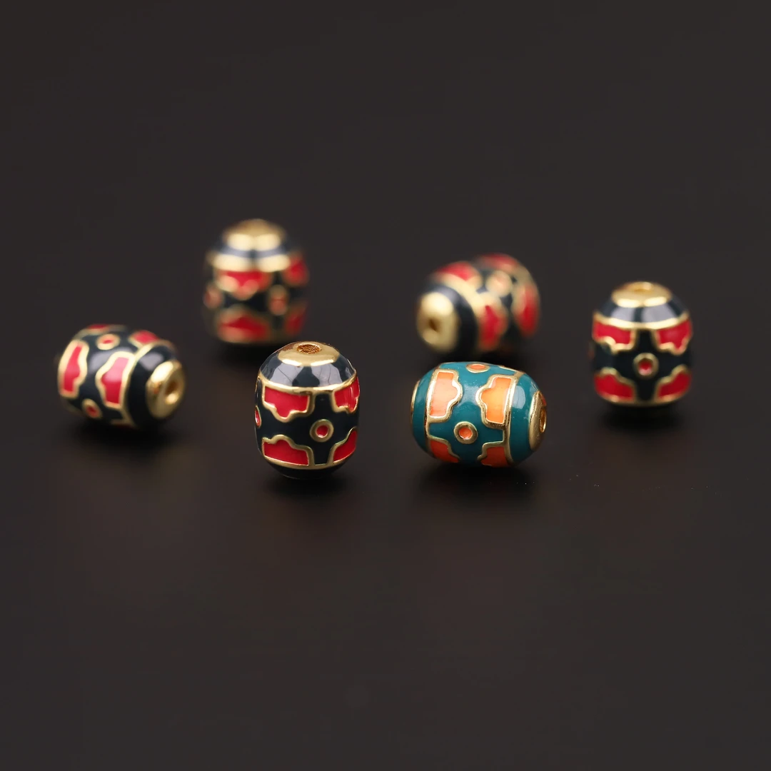 S6828 热感桶珠（红）顶珠腰珠文玩配饰饰品