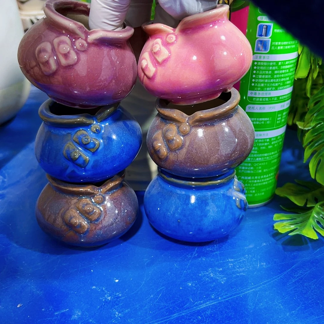 有孔，外贸尾单陶瓷花盆凑单12米包邮