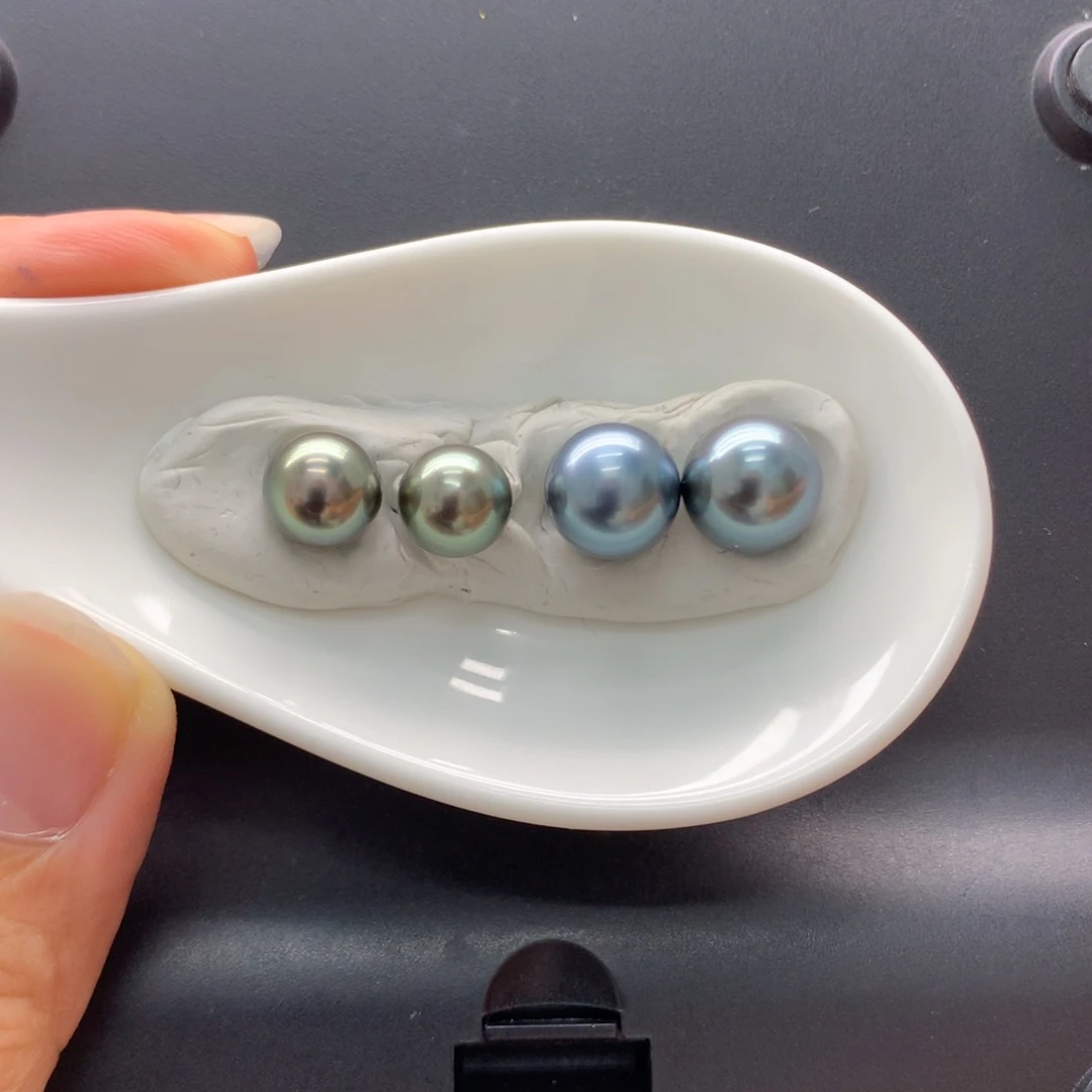 博***然海水珍珠未镶嵌耳饰巴洛克裸珠