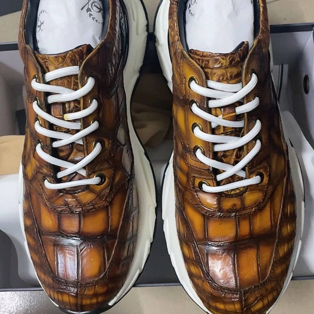 【闪购商品】尼罗鳄固特异擦色运动鞋40