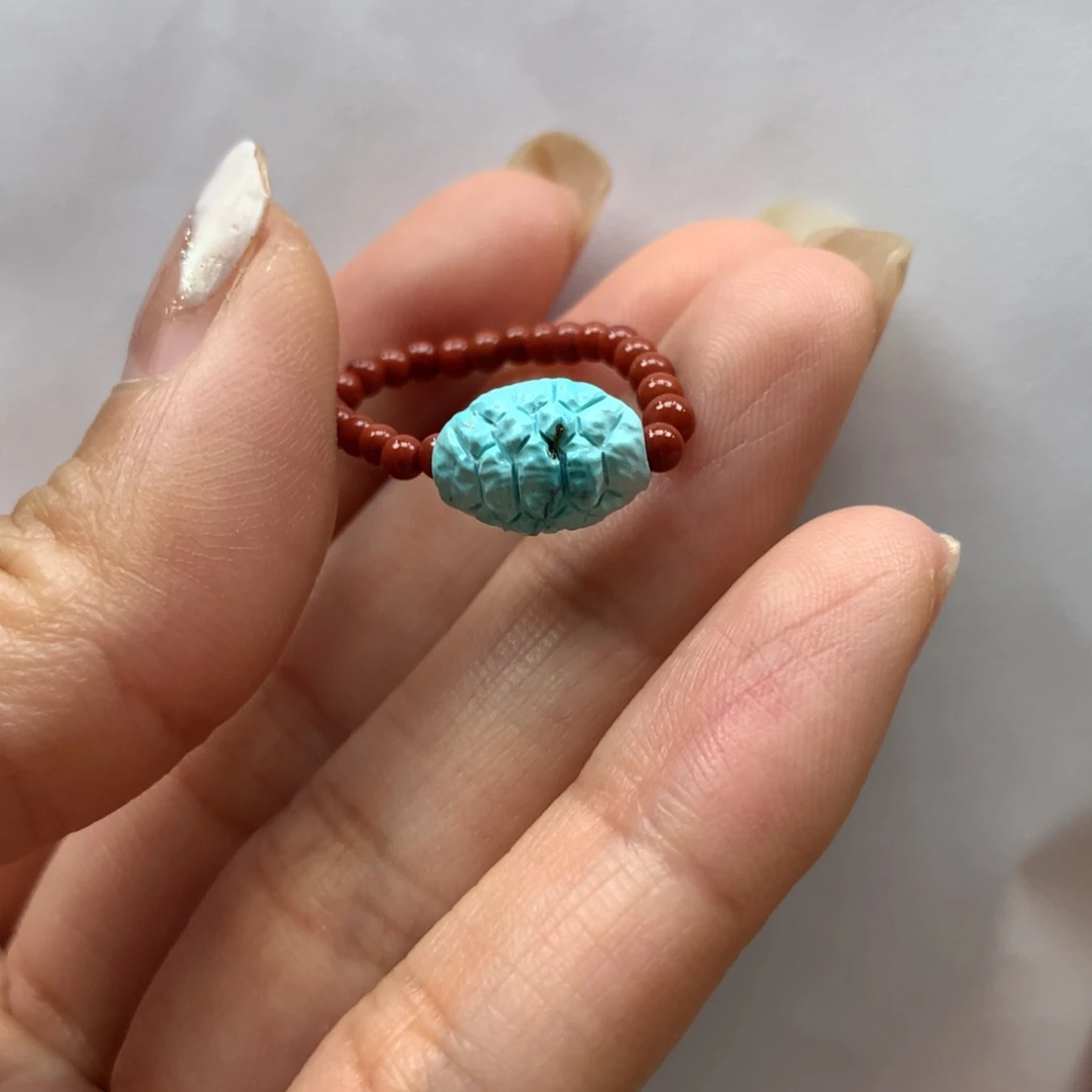 南红玛瑙戒指未镶嵌