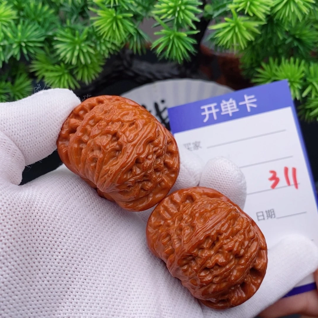 把件文玩核桃43闷白311