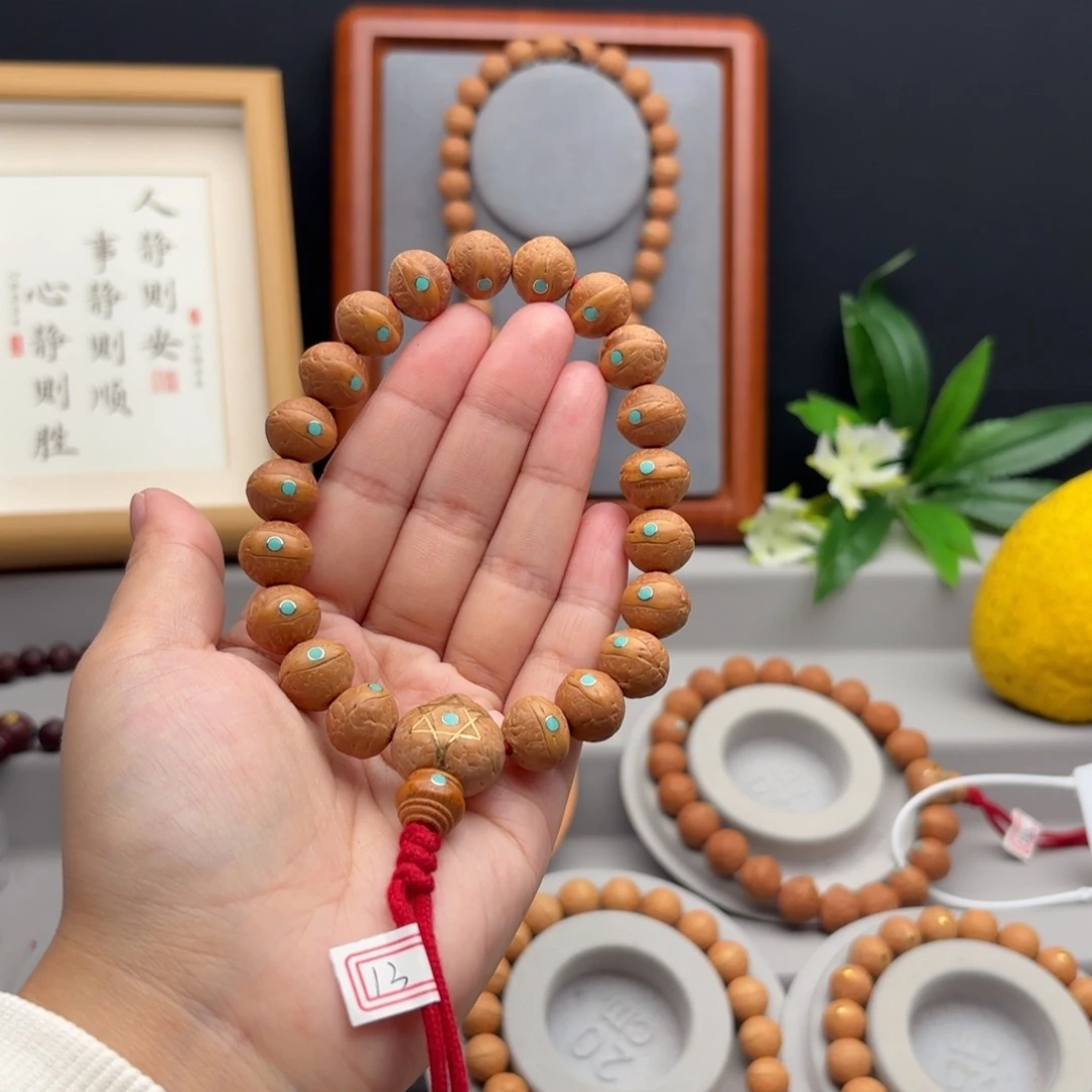 手串凤眼菩提13左右镶嵌手串