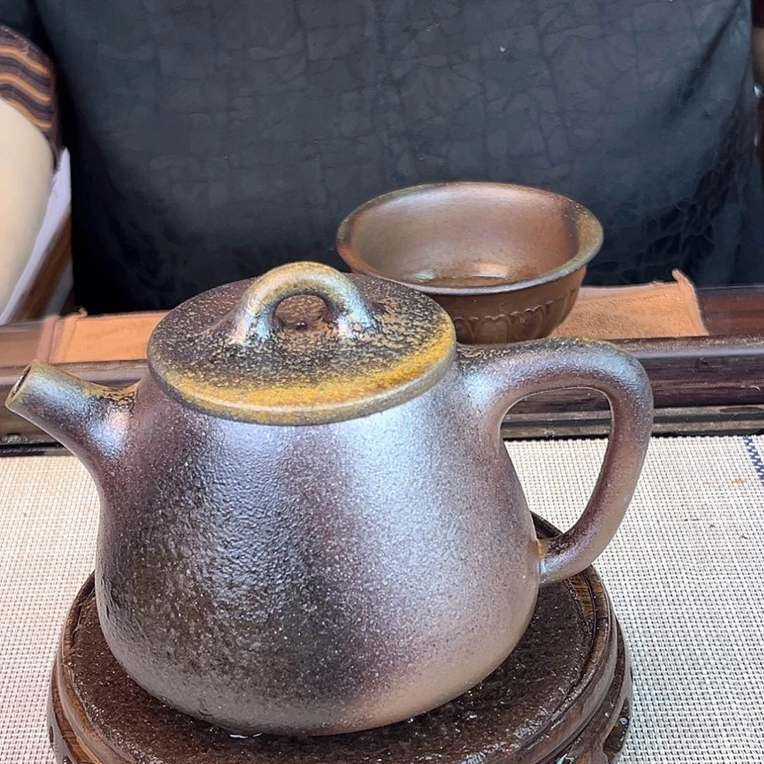 茶壶紫砂宜兴紫砂底槽清柴烧350c c