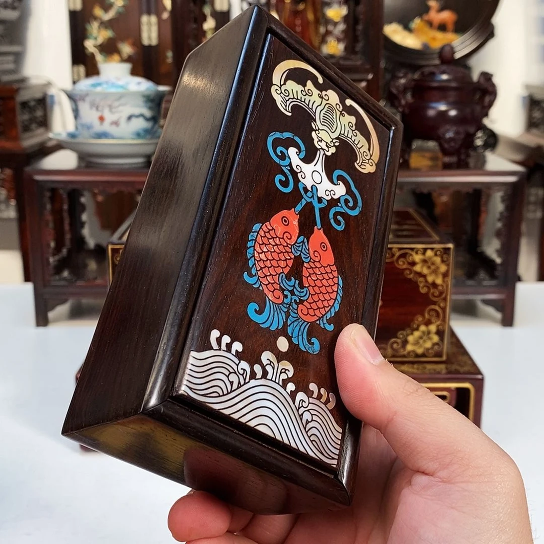 红酸枝木类成套家具大红酸枝盒子