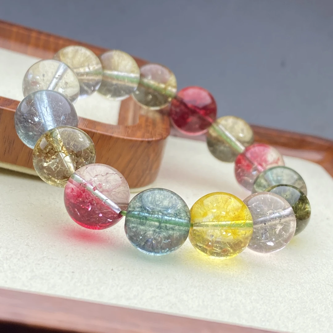 14mm四季凤羽圆珠手链多样性发一件SJ-092号