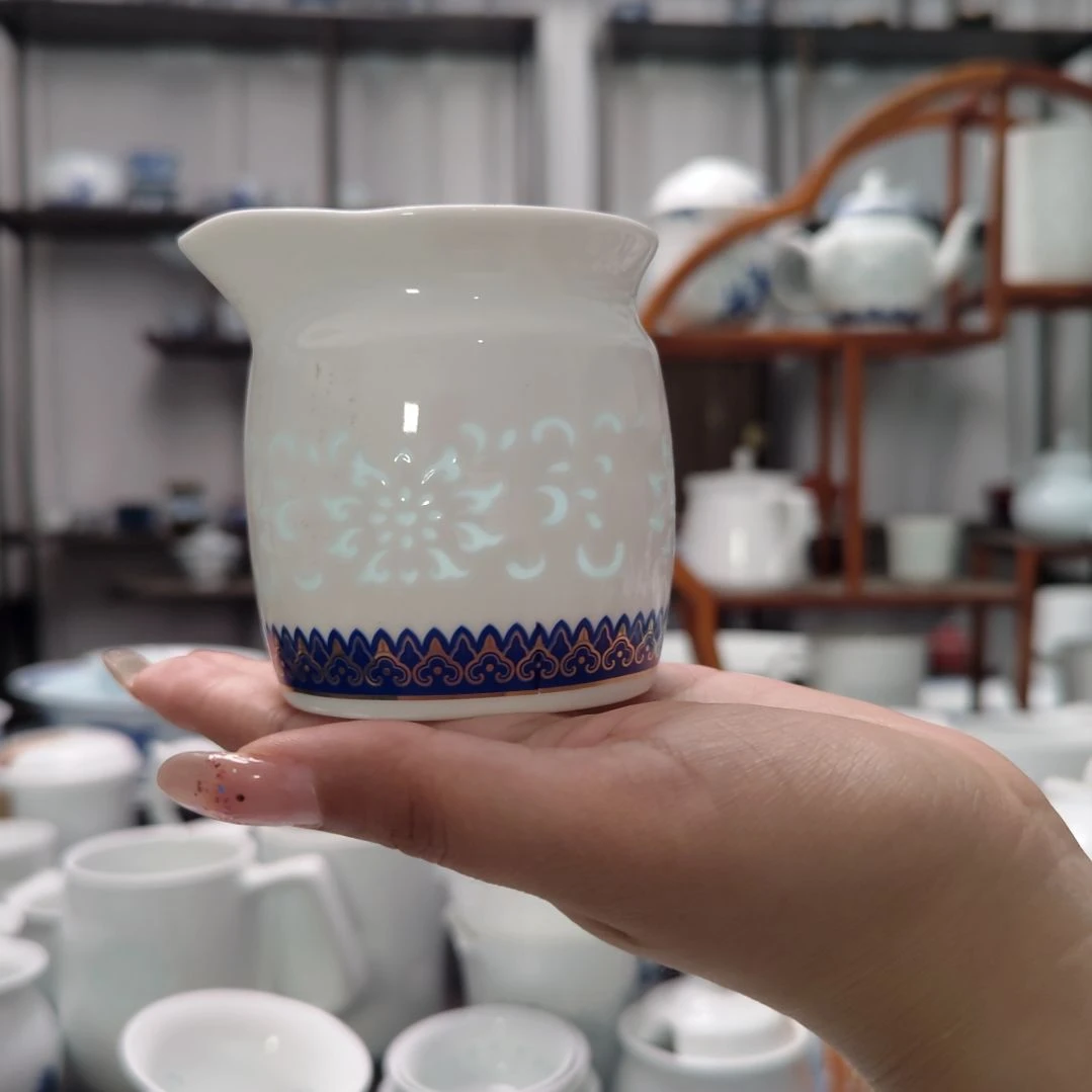 瓷鸿运连连公道杯一个