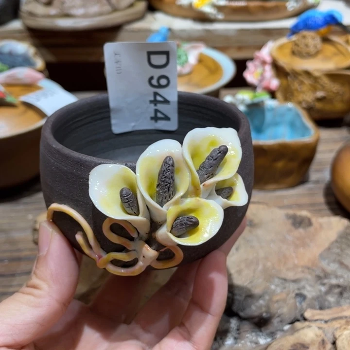 手工制作陶瓷茶具茶杯青蛙