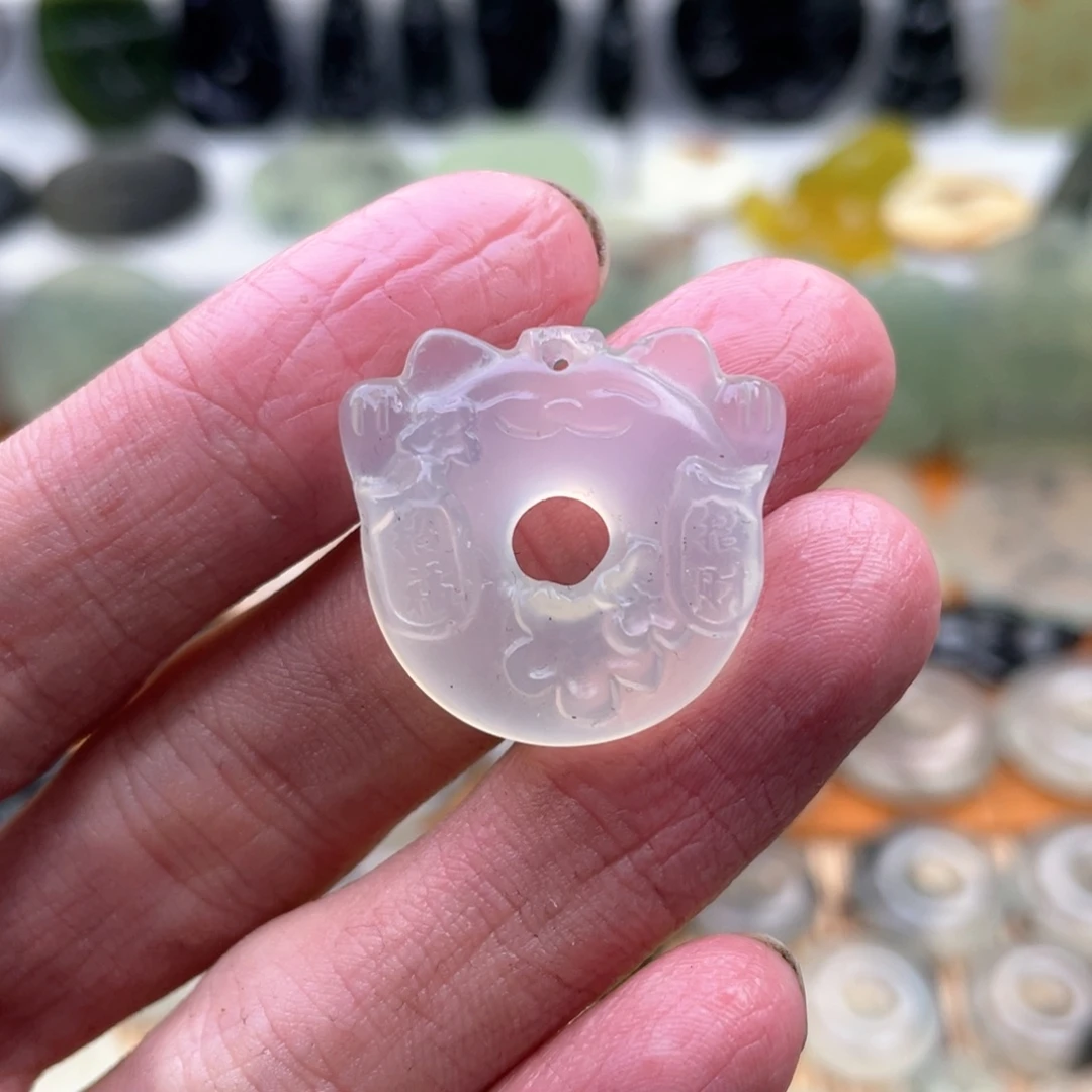 蛇纹石玉颈饰未镶嵌M***.