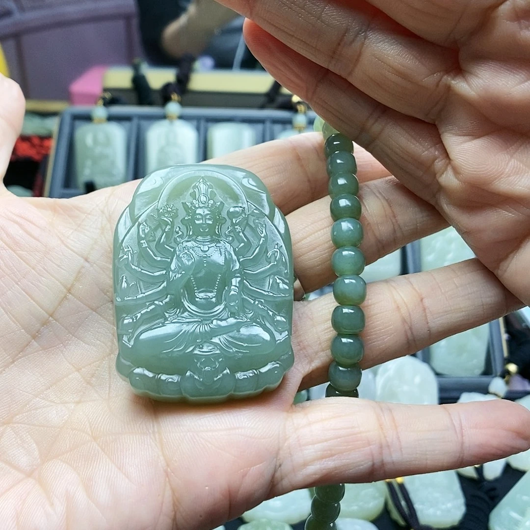 和田玉颈饰未镶嵌独*哥