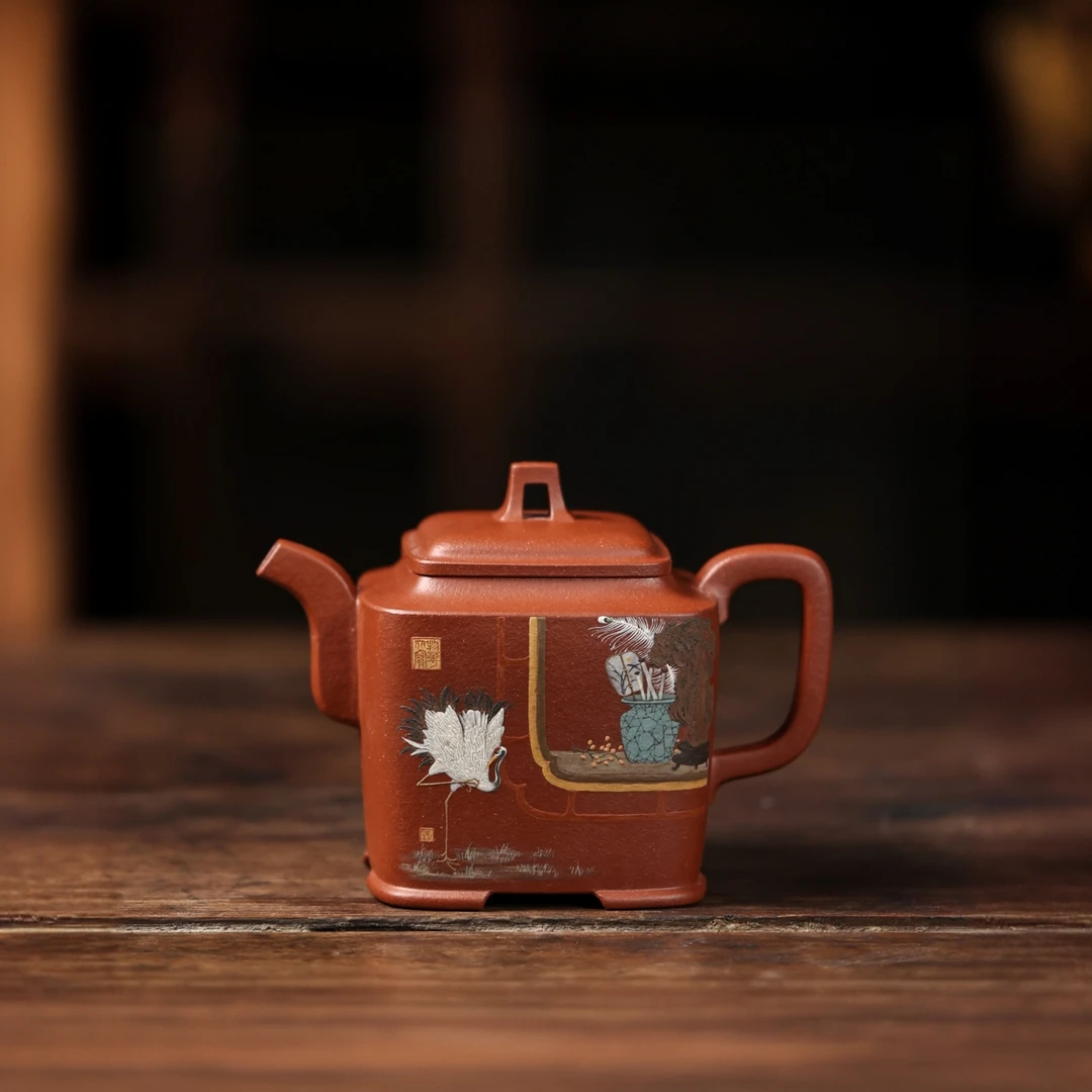 季畅园—【畅春】泥绘实力派 张恒 手工泥绘壶