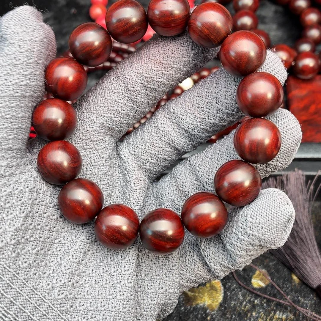 小叶紫檀手串/手链原汁原味顶泥