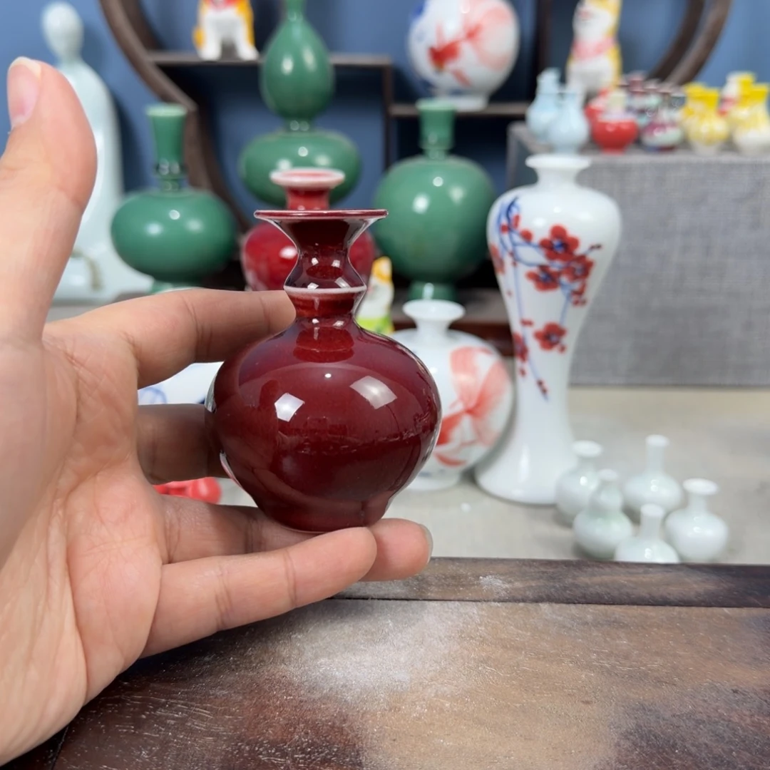 陶瓷手工小花器摆件