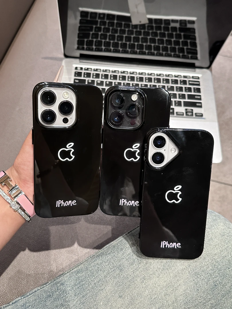 创意线条水果标亮面果冻适用苹果iPhone12/13/14/15手机壳防摔8