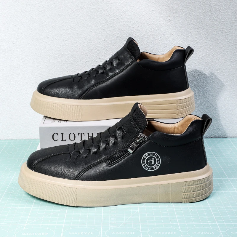 板鞋大码男鞋经典百搭休闲鞋软底舒适学生黑色运动风韩版透气鞋子