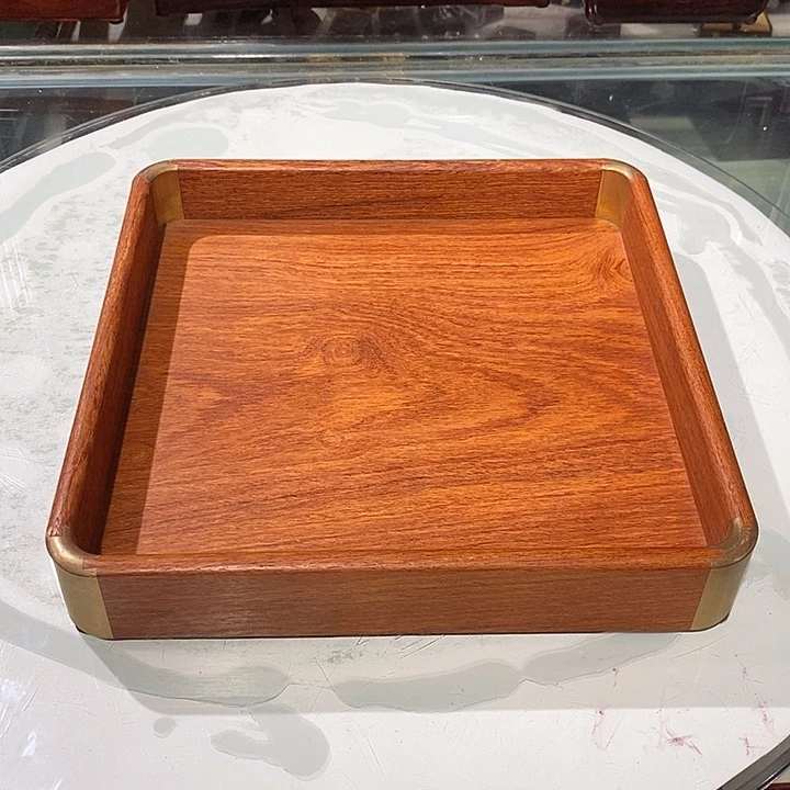 大果紫檀（缅甸花梨）独板文盘25/25/4