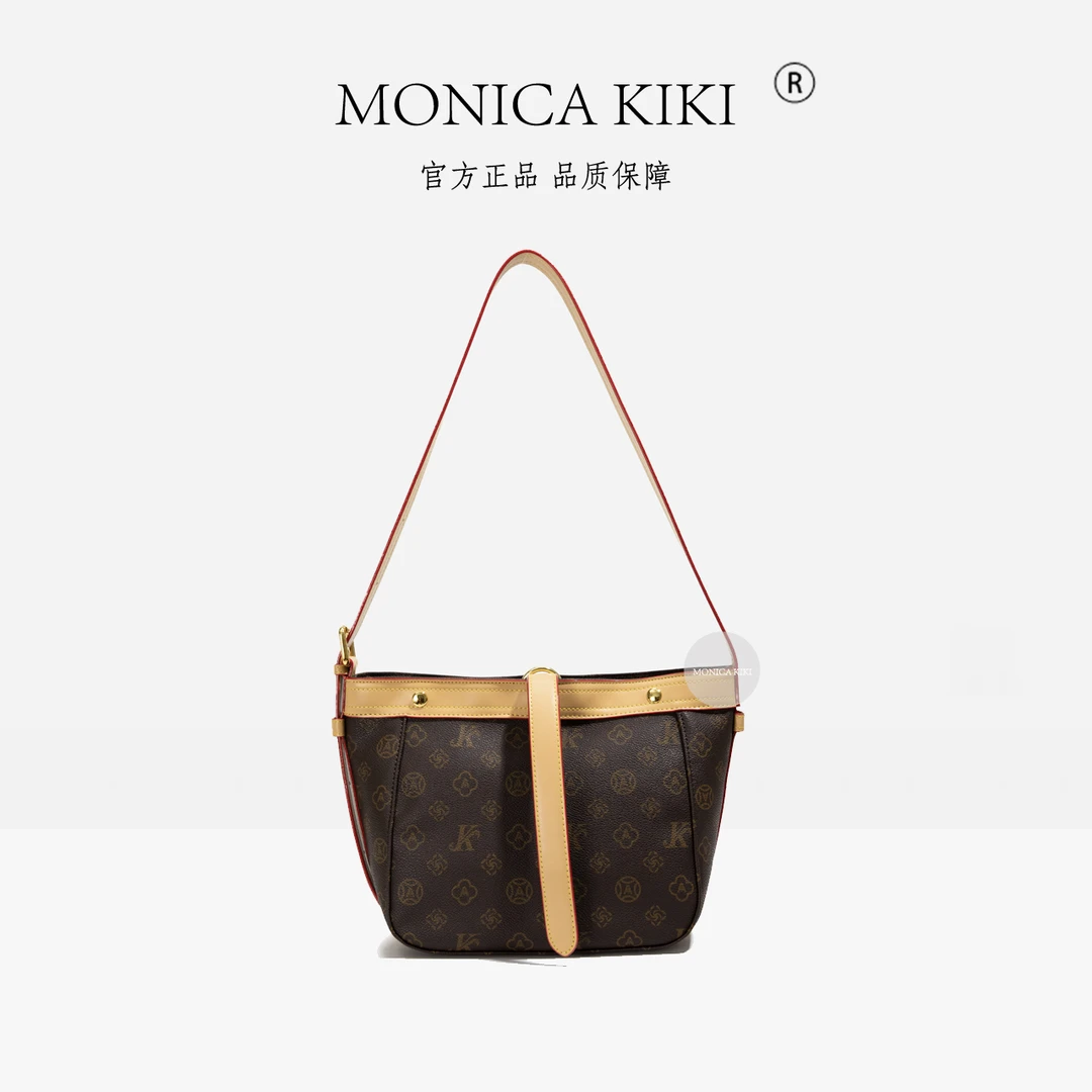 MONICA KIKI/莫妮卡奇奇轻奢女包【 中古手袋-杏色】小众设计款女包
