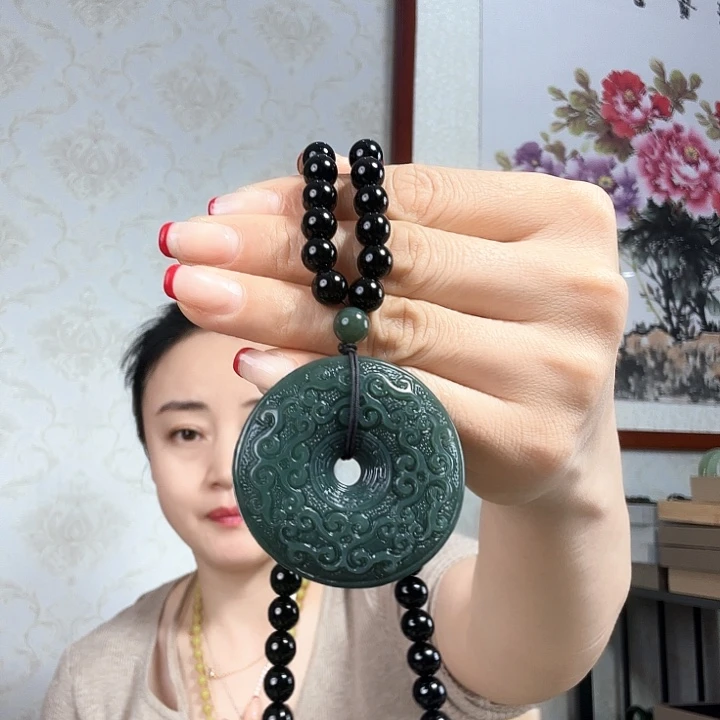 和田玉吊坠(赠链)未镶嵌用****9