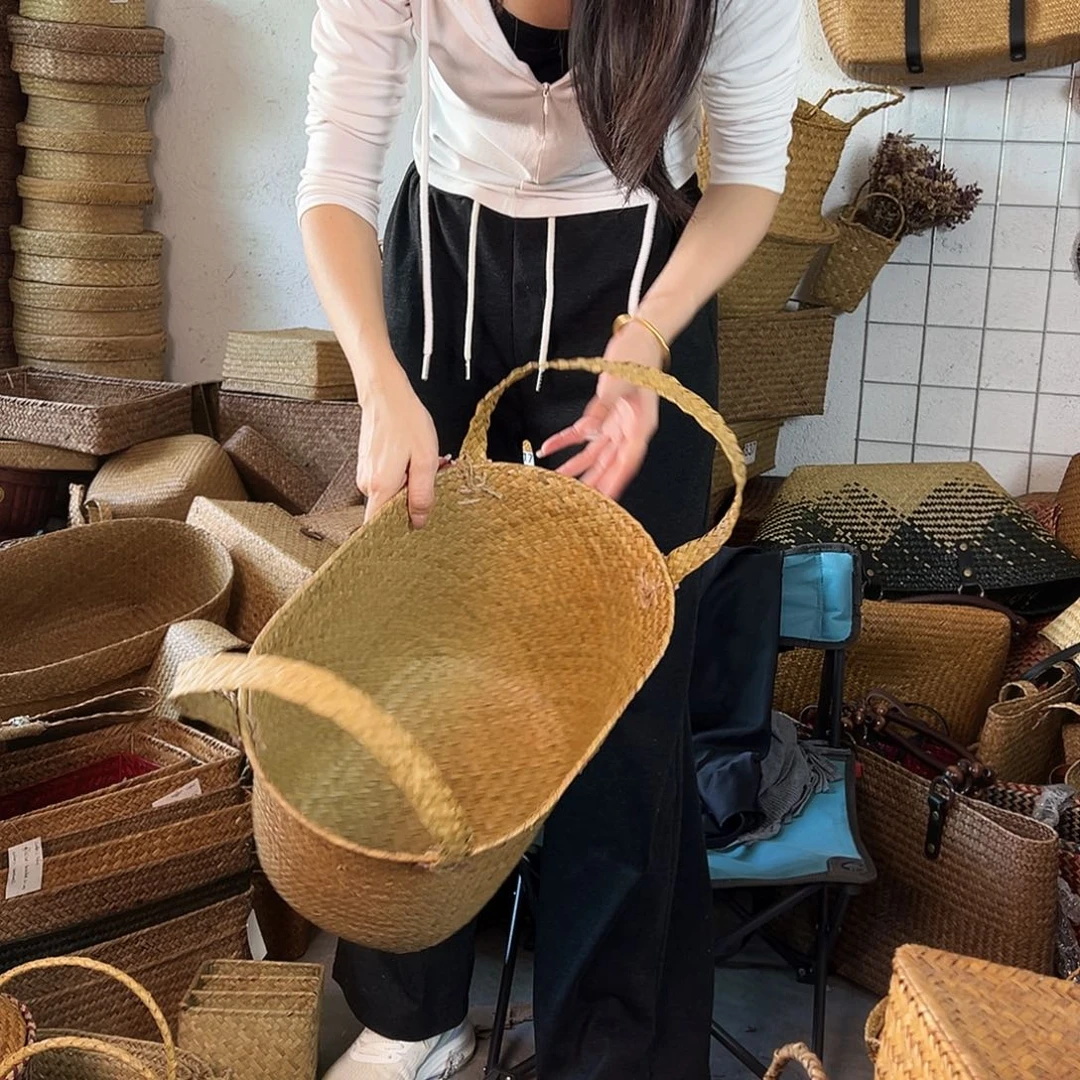 草编草编包/草编收纳盒微瑕疵