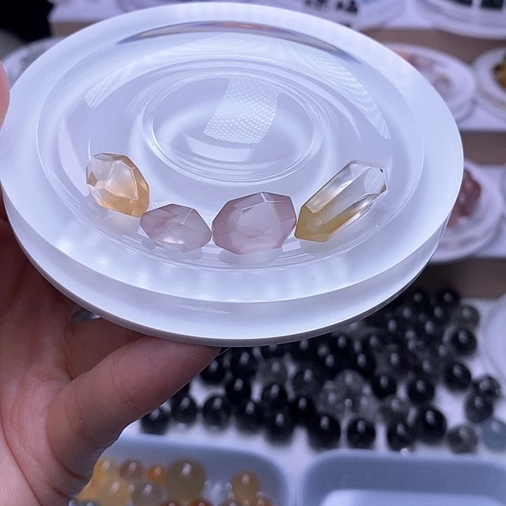 水晶天然水晶定制打孔不退不换未镶嵌