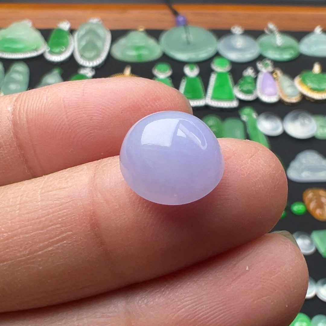 翡翠颈饰未镶嵌蛋11.5