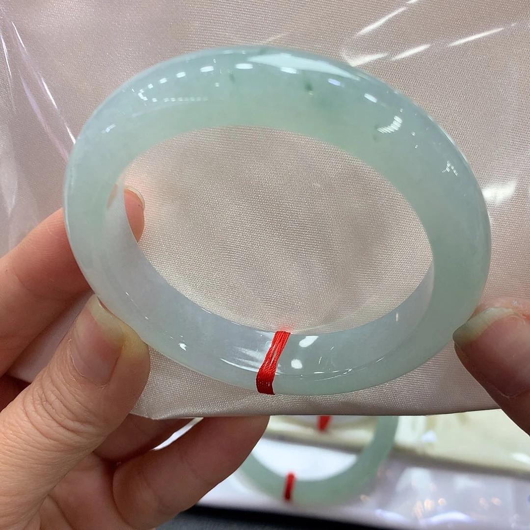 翡翠未镶嵌手镯 55正圈