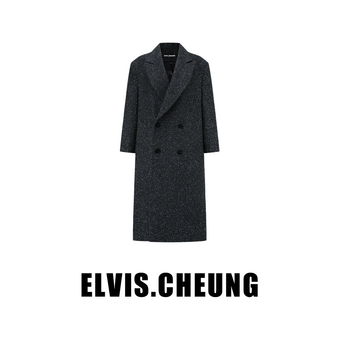 ELVIS.CHEUNG蒋云開運25AW极夜黑时尚宽松休闲大衣