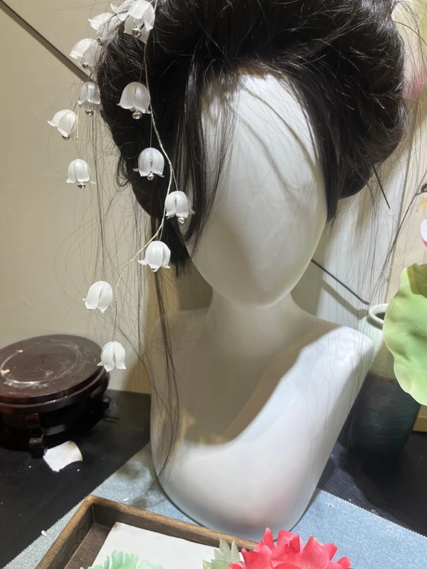 铃兰软簪热缩古风配饰