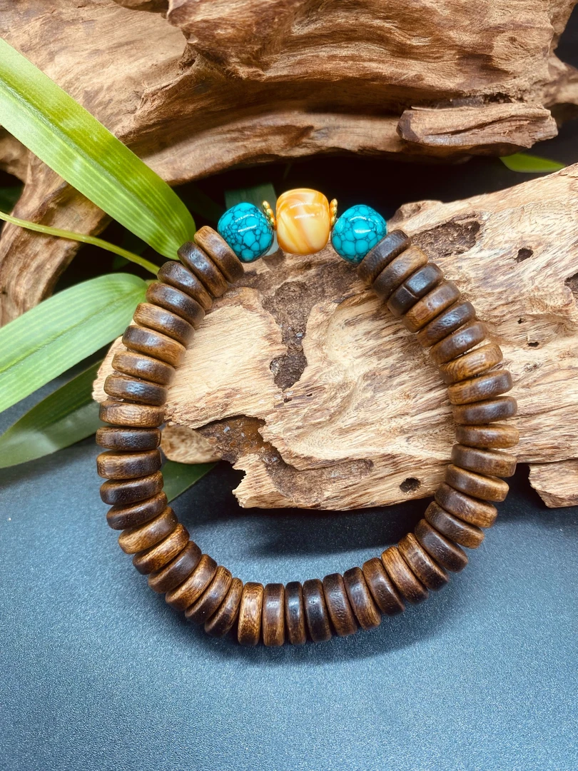 沉香文文专属 1.1 海南【老黑油格】diy药片珠珠单圈（多样性发1）