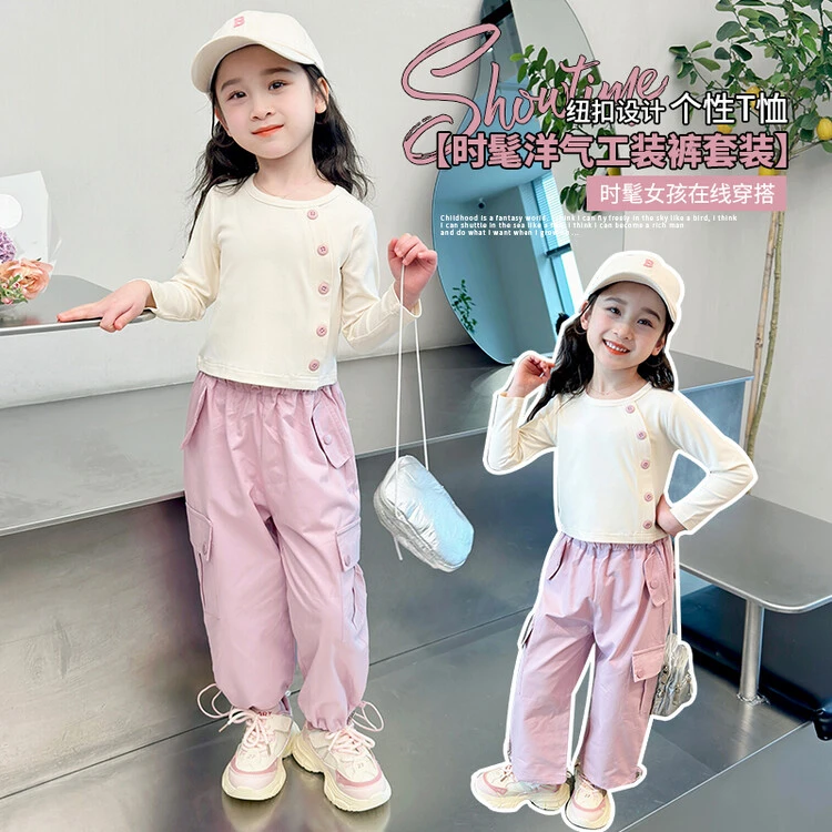 喜遇XIYU&套装韩版秋季印花女童中小童