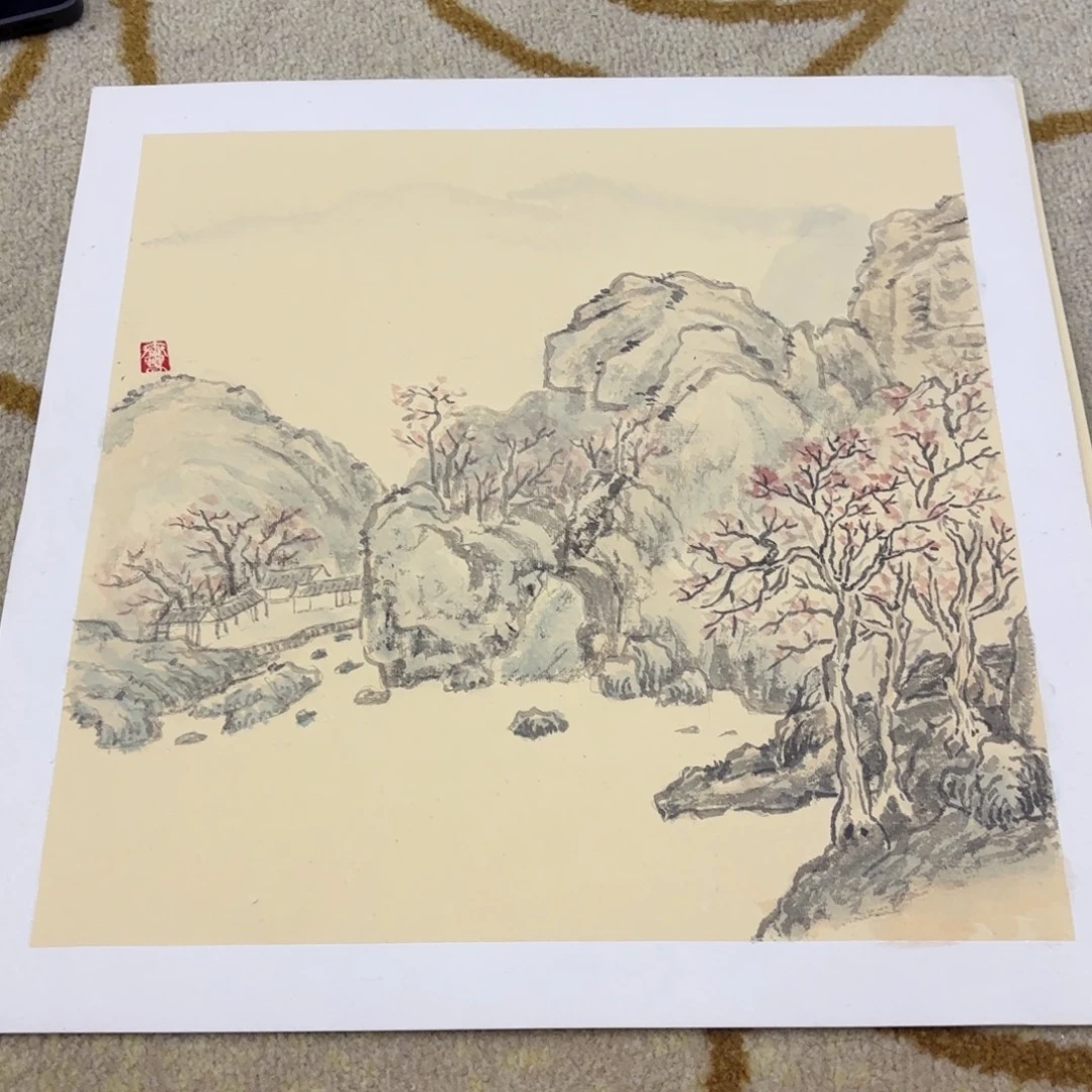 国画38-38卡纸山水艺