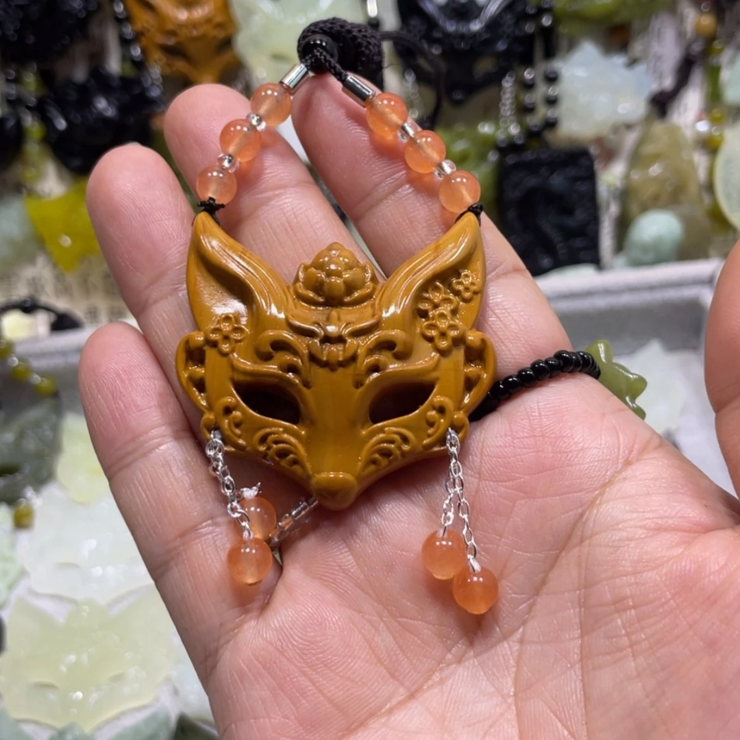 【闪购商品】岫玉颈饰未镶嵌寂**欢97吊坠