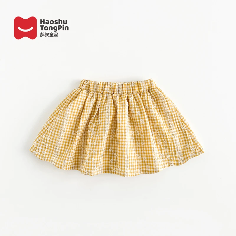【现货】郝叔童品夏季限定新款洋气女童格子半裙2025时尚韩版HA5243