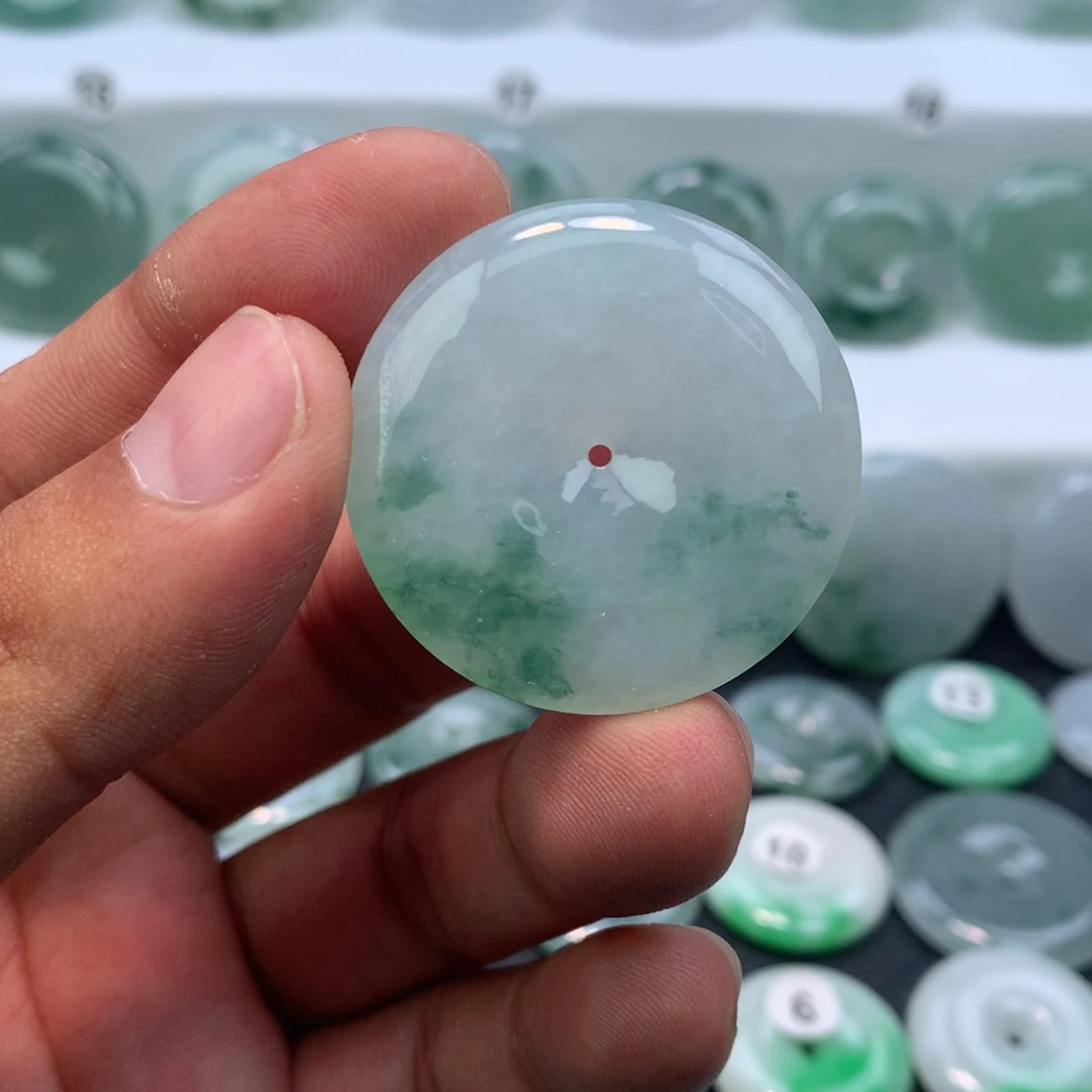 翡翠未镶嵌颈饰缅甸天然A货翡翠37-6.0