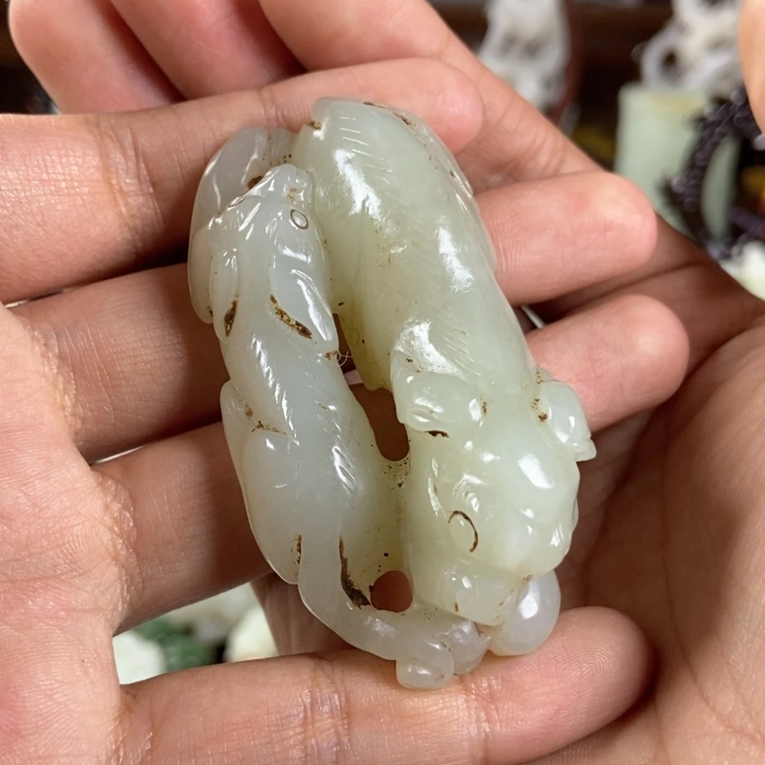 和田玉把件未镶嵌用*