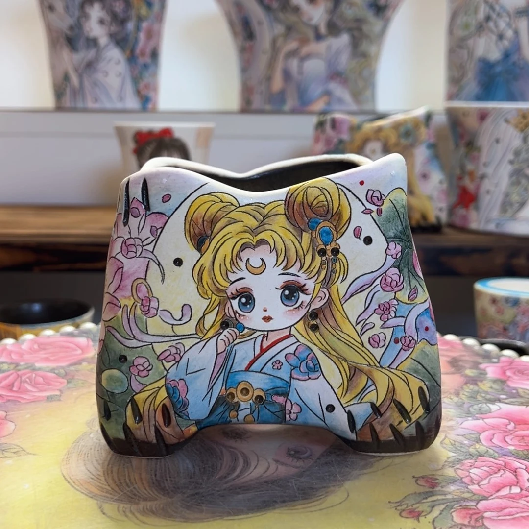 薄雾的美少女异形盆