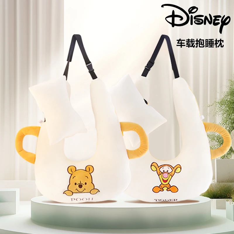 Disney/迪士尼正品车载抱枕车上睡觉神器头枕儿童汽车颈枕靠背垫