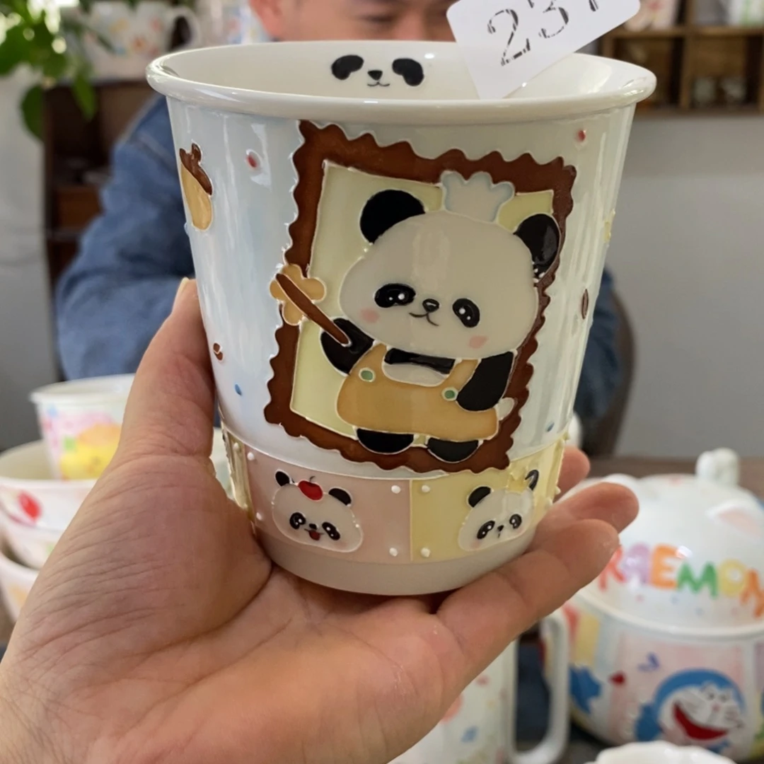 瓷片景德镇釉下彩手绘